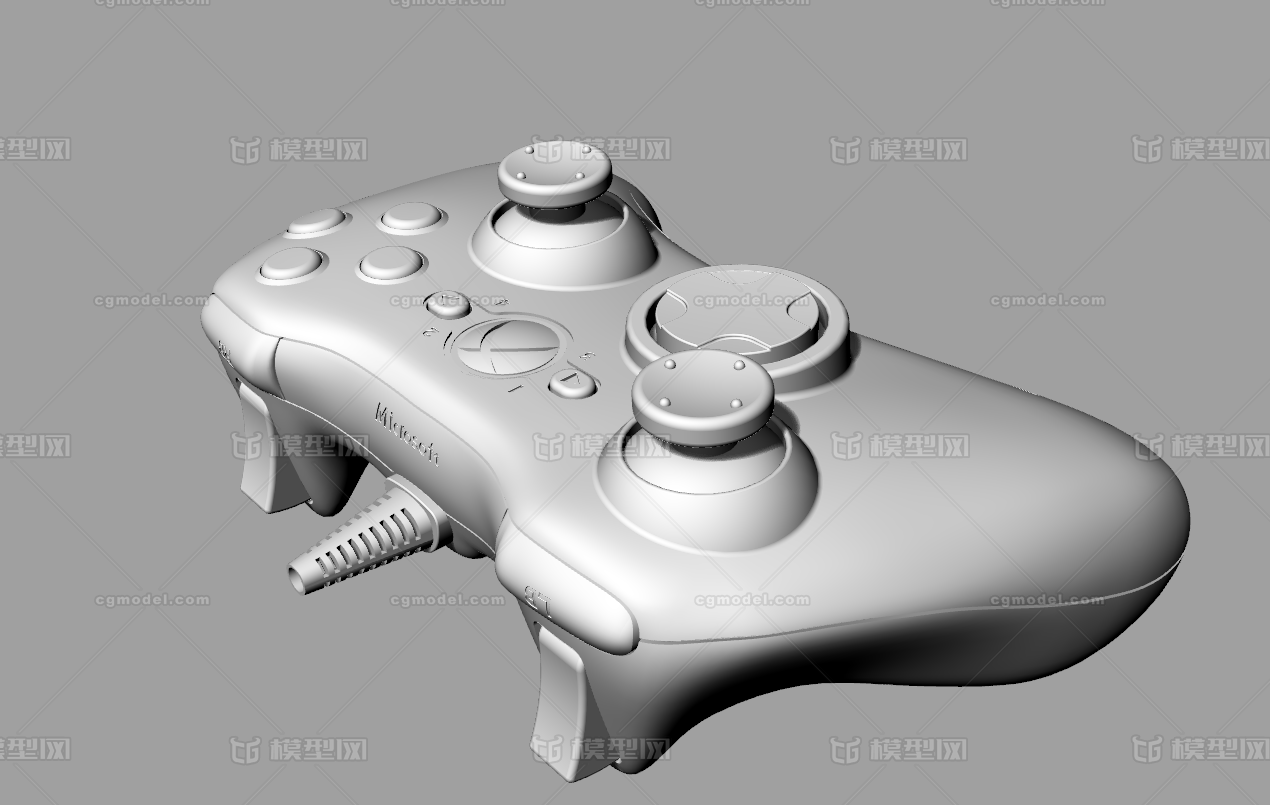 xbox手柄含爆炸结构图 游戏手柄模型obj 犀牛通用格式模型