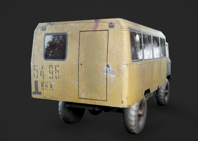 pbr 吃鸡 末日末世废土 野营车 盖兹66嘎斯66gaz66卡车 俄罗斯 苏联