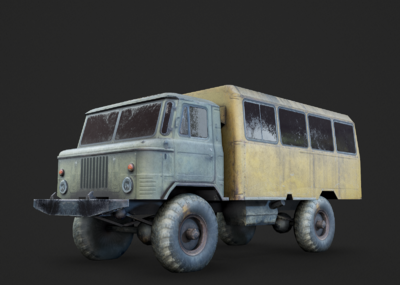 pbr 吃鸡 末日末世废土 野营车 盖兹66嘎斯66gaz66卡车 俄罗斯 苏联