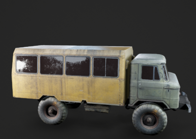 pbr 吃鸡 末日末世废土 野营车 盖兹66嘎斯66gaz66卡车 俄罗斯 苏联