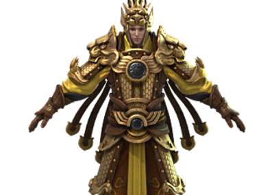 时装,武侠时装,虎将,将军,仙侠人物,ue4人物,战将,金甲,次时代衣服