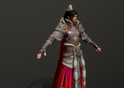 次世代 pbr 三国演义 武将 古代将领 将军 猛将 吕布 统领  大将 大