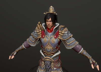 次世代 pbr 三国演义 武将 古代将领 将军 猛将 吕布 统领  大将 大