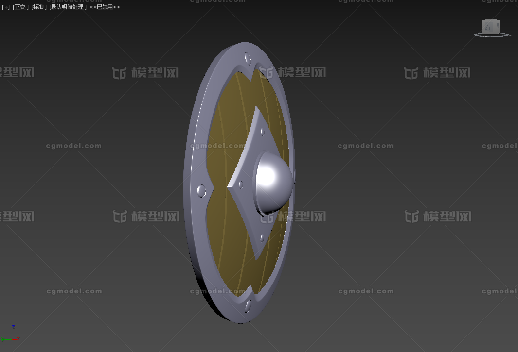 古代圆形盾牌_波波安安作品_武器防具_cg模型网