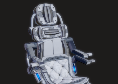 次世代 pbr 太空悬浮椅 科幻椅子 科技椅子 机械椅子 驾驶椅子 科幻