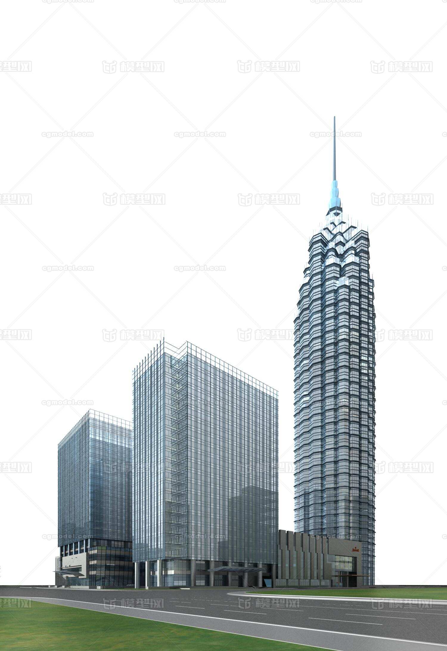 建筑 建筑模型 高层建筑 超高层建筑 办公楼 办公建筑 商业 商业综合