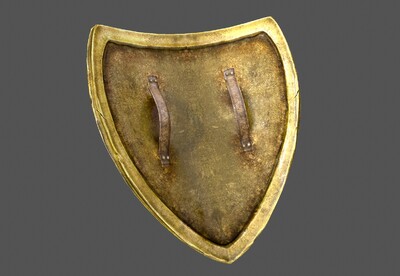 超写实 次世代 金甲盾牌 黄金盾牌 shield  护具  罗马盾牌