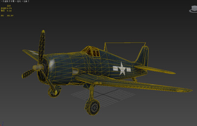 二战美军 地狱猫战斗机 f6f战斗机 舰载战斗机 活塞式战斗机 军用飞机