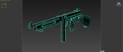 pbr 二战美军 汤普森 汤姆逊冲锋枪 m1a1 芝加哥打字机 黑帮武器