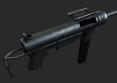 pbr 二战美军m3 黄油枪 斯登 冲锋枪 m-3 注油枪 m3a1