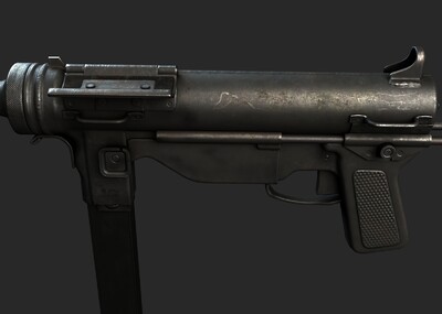 pbr 二战美军m3 黄油枪 斯登 冲锋枪 m-3 注油枪 m3a1