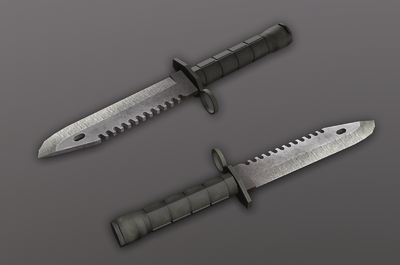 次时代pbr材质刺刀 匕首 军刺 近战武器