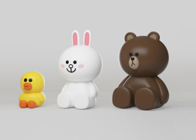 表情包卡通人物角色  卡通角色模型 可爱卡通兔子模型  卡通小熊 卡通