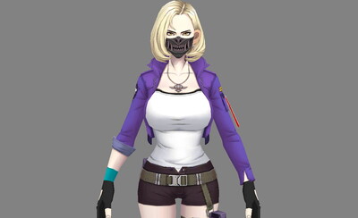 卡通 口罩美女 食尸鬼喰种口罩 金木研cos 金发妹子 短发女人 蒙面人