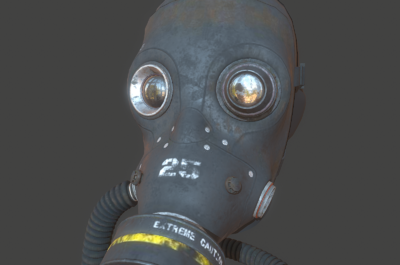 091 pbr次世代 防毒面具 防毒面罩_硬核科幻作品_武器防具_cg模型网