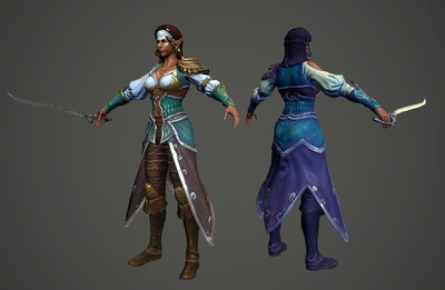 次世代 精灵女海盗 精灵战士elf pirate 西域女战士