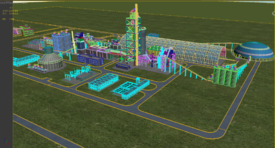 写实水泥厂_a161301作品_场景自然场景_cg模型网