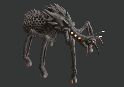 爬行怪 怪物设计 蜘蛛怪 外星生物 异形 外星怪物 boss 游戏怪物