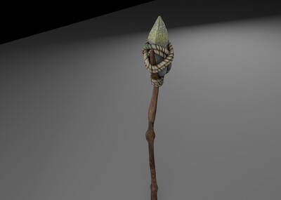 武器  石器时代  古代武器  矛  石头 木棍 绳子