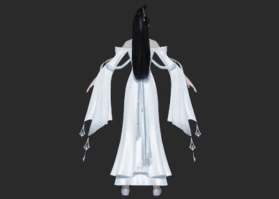 PBR 汉服美女模型-女人模型库-3ds Max(.max)模型下载-cg模型网