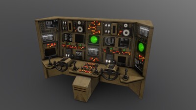 pbr次世代 科幻开关 机器开关 机械面板 控制面板 控制电脑 控制开关