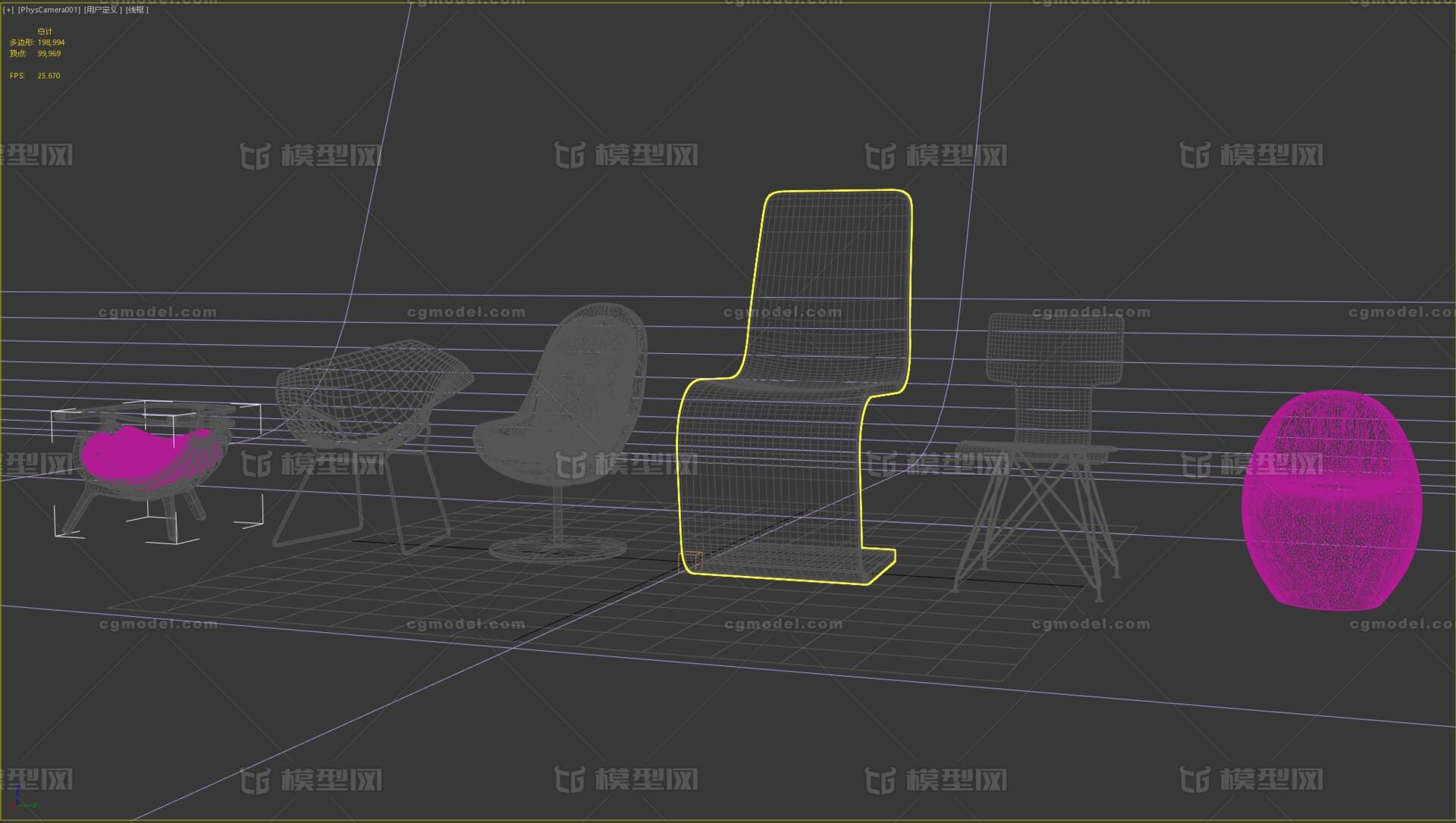 座椅椅子凳子木质椅子皮椅金属编制椅子 Cg模型网 Cgmodel 三维设计师交流互动平台 专注多品类3d模型下载 原创作品分享 软件学习