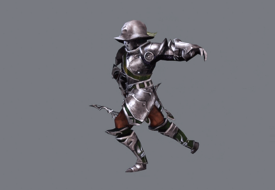 手绘西方弓弩手【12组动画】士兵 低模  守卫 guard  弓箭手