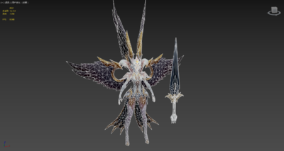 六羽翼天使战士带武器