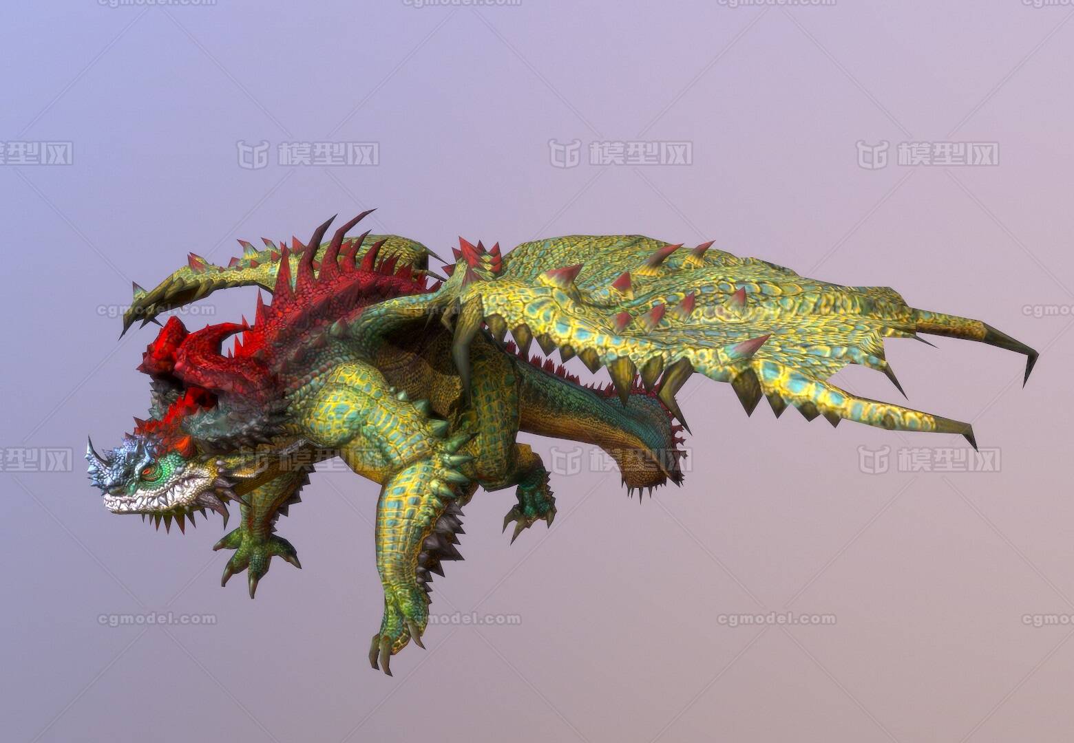 写实阿尔法 魔龙 boss dragon  飞龙  恶魔蛟龙