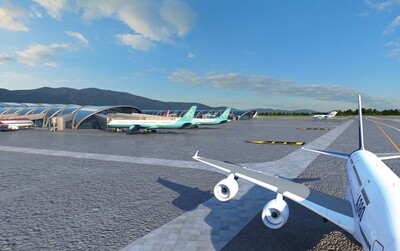 飞机场 机场场景 客运机