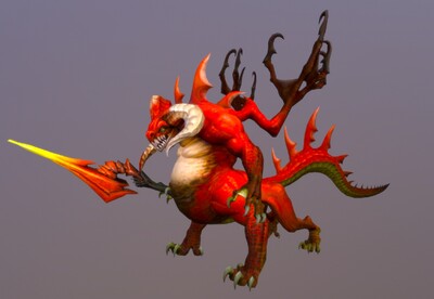 卡通手绘赤炎恶魔魔鬼鬼怪怪物