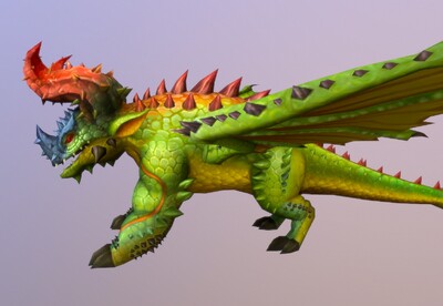 卡通 手绘 绿龙 dragon 魔兽