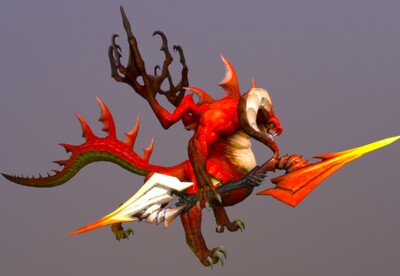 卡通手绘赤炎恶魔魔鬼鬼怪怪物