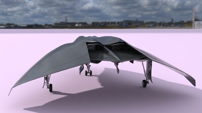未来战斗机 _241784593作品_飞机/航空器军用飞机_cg模型网