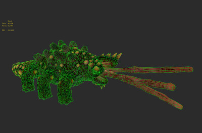 106 pbr次世代 外星生物 异形 星际 虫族 怪物 怪兽 自爆 boss 舌头