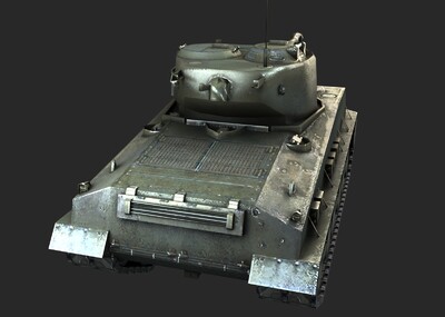 pbr 二戰美軍 m4a3e8 謝爾曼坦克 雪曼