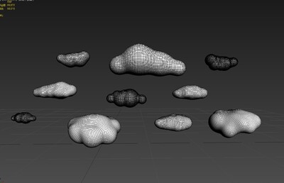 3d云朵美陈模型_23slah作品_美陈中庭/上空美陈中庭/上空_cg模型网