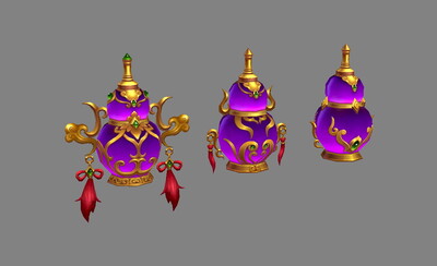 紫金葫芦 道家法宝 仙家法器 紫色宝葫芦 等级 品相 升级