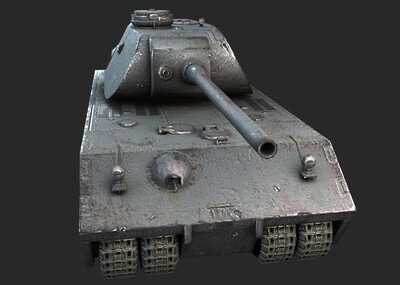 pbr 二战德国鼠式坦克 纳粹panzer viii maus 超重型坦克