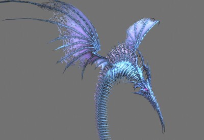 写实 海龙兽 ,monster 海底怪兽  手绘 深海巨怪