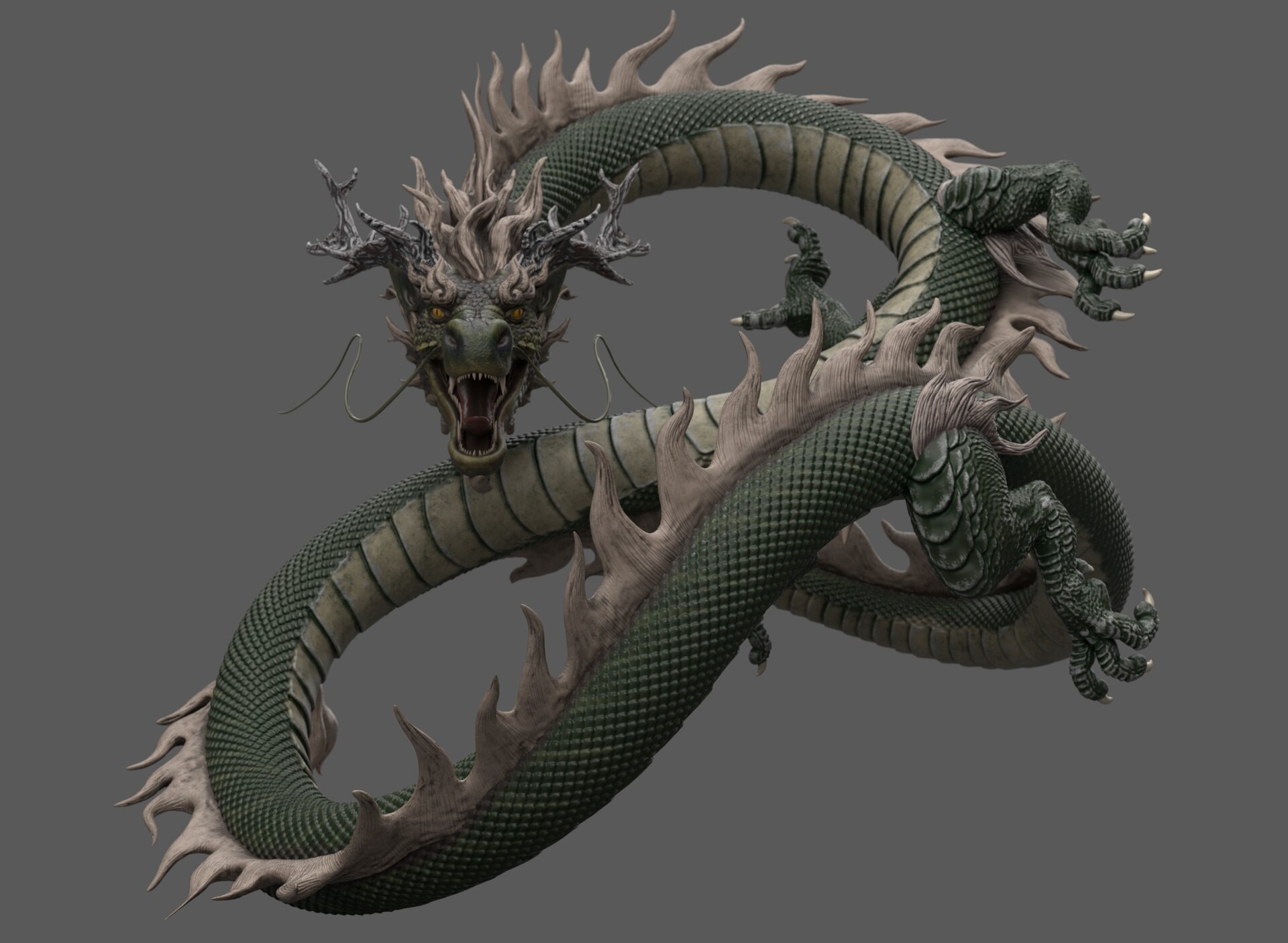 构图2 创意3 技术2 内容2 标签龙雕像cg模型网(cgmodel.