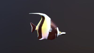 镰鱼 热带鱼 海洋生物 鱼类 深海鱼 观赏鱼 写实风 次世代模型