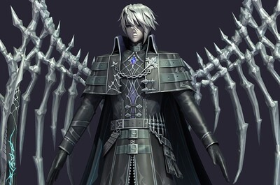 男神 堕落天使 魔王 帅哥 小哥哥 法师 骨翼 杀手 二次元 动漫 男生