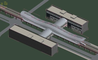 高铁站 高铁站模型 高铁 建筑 建筑模型