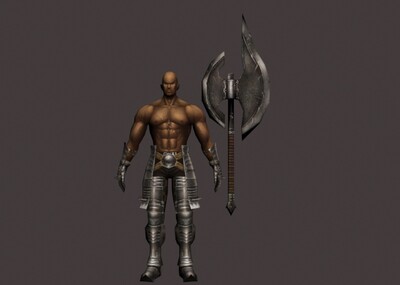 男人肌肉帅气剑古代写实