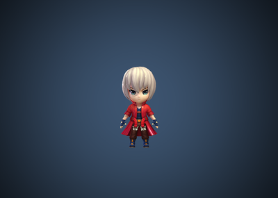 手绘贴图高模但丁q版但丁鬼泣