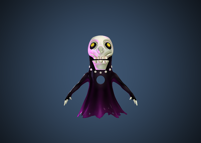 手绘贴图 高模幽灵 q版幽灵_anansix作品_人物异形怪物人物异形怪物