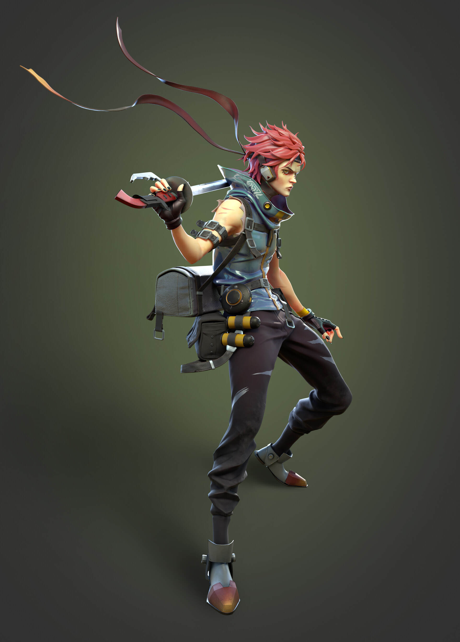 风格化手办男_xue ting作品_角色/人物/生物_cg模型网