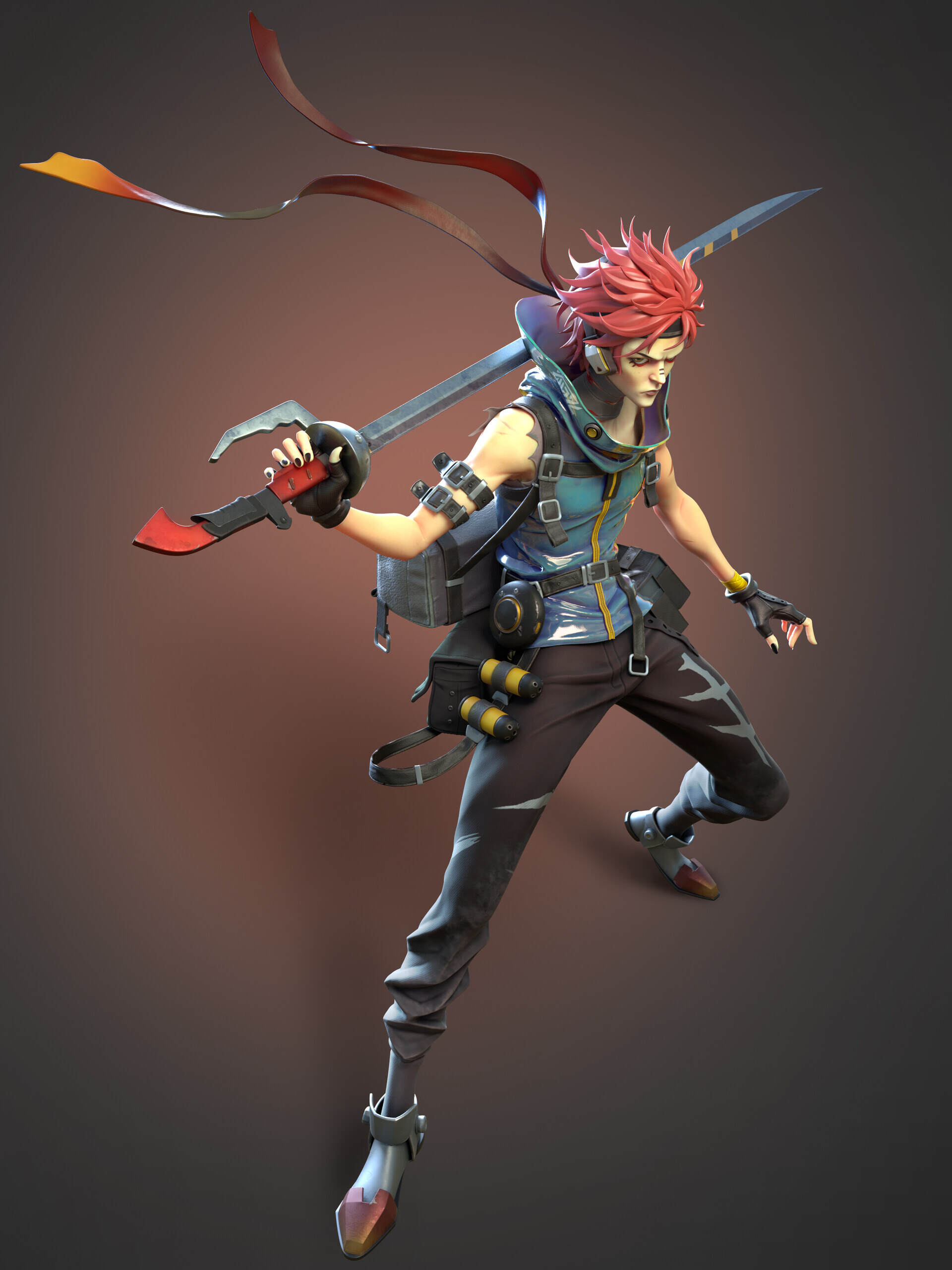 风格化手办男_xue ting作品_角色/人物/生物_cg模型网