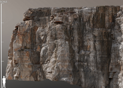 自制扫描山体模型 Rock asset-photoscan-4